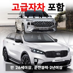 더뉴싼타페 / 신형 쏘렌토 5인승 + 고급자차